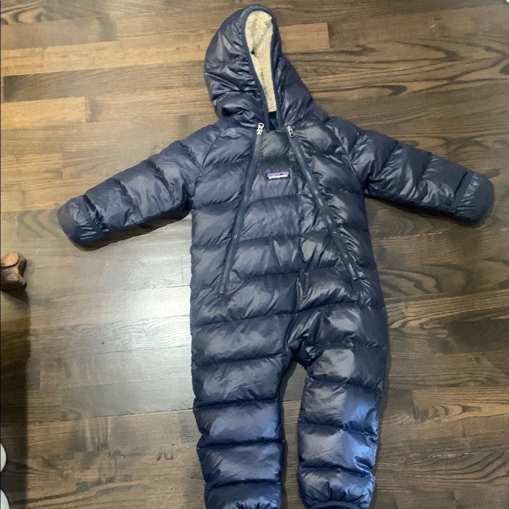 Patagonia Infant Down Snowsuit in Navy